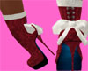 *PF* RED Holiday Bootie