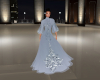 (S)Silver blue gown