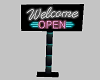 "Welcome" OPEN Sign