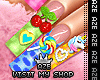 ♥ Colorful Charm Nails