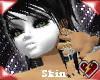 S whiteface skin