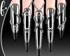 Chrome Black Nails