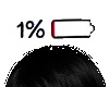 Head Sign 1 % battery