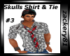 Skulls Shirt & Tie #3