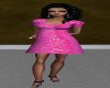 Pink empire dress