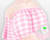 Pink Gingham Crop