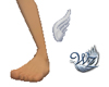 Anklet Wing - White L