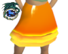 Orange 3-Layer Skirt
