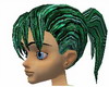 SEXY GREEN STREAKED HAIR