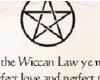 Wiccan Law Scroll