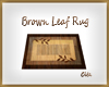 *C* Brown Leaf Rug