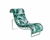 ! a teal lounge chair