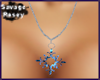 Blue Snowflake Necklace