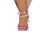 pink n white LV heels