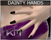 +KM+ Dainty Hands Blk