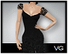 [VG] A Line Black Dress 