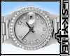 Diamond Watch Silver [M