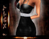 {A} mini dress black