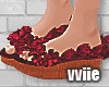 v.e Sandal Xmas Red