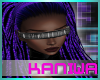Kaniwa's purple dreads