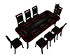Black/Red Dining Table