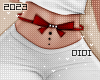 !!D Bow Belt Red