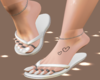 White Cute Flops