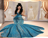 GLAMOROUS BLUE GOWN