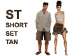 ST SHORT SET TAN
