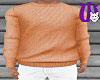 Square Sweater M orange