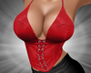 corset red busty