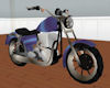 Animated Blue Motorcycle