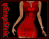qSS! Red Lathex Dress