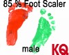 KQ 85 % Foot Scaler male