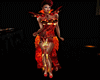 evil godess fire dress
