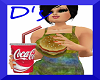 (female) Burger and Soda