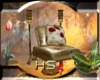 Gold and Rose Chair