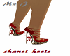 red leopard  heels