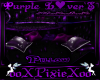 purple lovers pillows