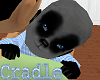 Grey Panda Boy Cradle