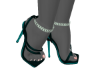 Chain Open Toe Teal