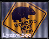 *Aussie Wombat Sign