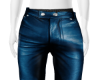 MARTY BLUE LEATHER PANTS