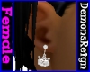 Silver Princess Earrings