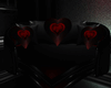 Dark Heart Sofa Set