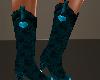 CRF* Teal Country Boots