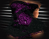 PURPLE SNAKE SKIN DRESS