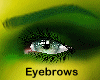 green eyebrows - F