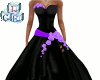 [ICE]Black Purple Dress