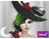 Latex Witch Hat Green